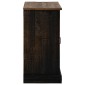 vidaXL Sideboard HALDEN με συρόμενη πόρτα Μαύρο 80x40x80 cm