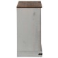 vidaXL Sideboard HALDEN με συρόμενη πόρτα Λευκό 80x40x80 cm μασίφ ξύλο