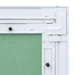 vidaXL Πάνελ Πρόσβασης Πράσινο και Ασημί 20 x 20 cm