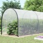 vidaXL Σαφής μουσαμάς με οπές 12x12 m πολυαιθυλένιο