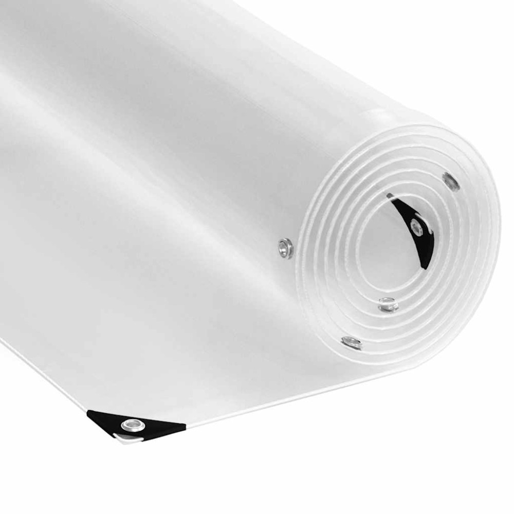 vidaXL Σαφής μουσαμάς με οπές 5x6 m PVC