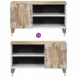vidaXL Έπιπλο Τηλεόρασης 80x31,5x46 εκ. από Μασίφ Ξύλο Μάνγκο
