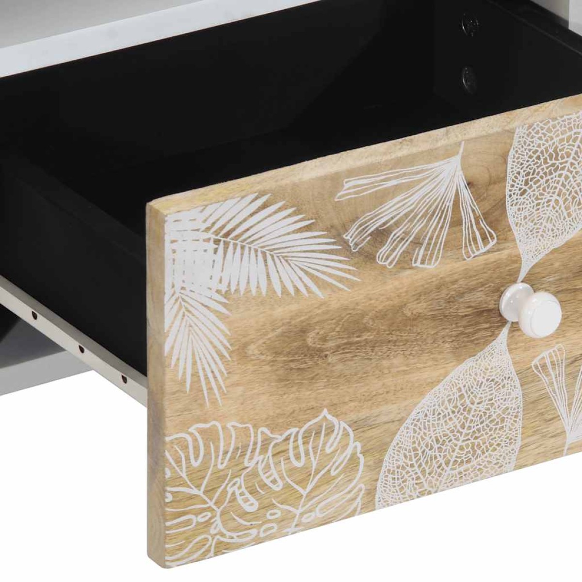 ντουλάπι τηλεόρασης vidaXL 100x33,5x46 cm μασίφ ξύλο Mango
