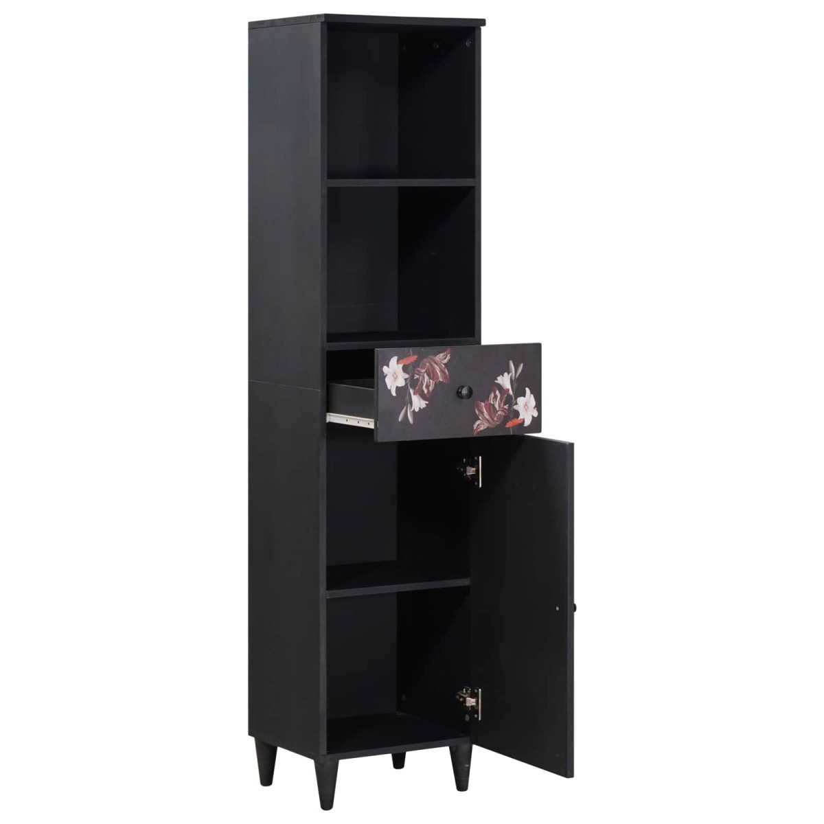vidaXL Ντουλάπι Μπάνιου με συρτάρι Πολύχρωμο 38 x 33,5 x 160 εκ
