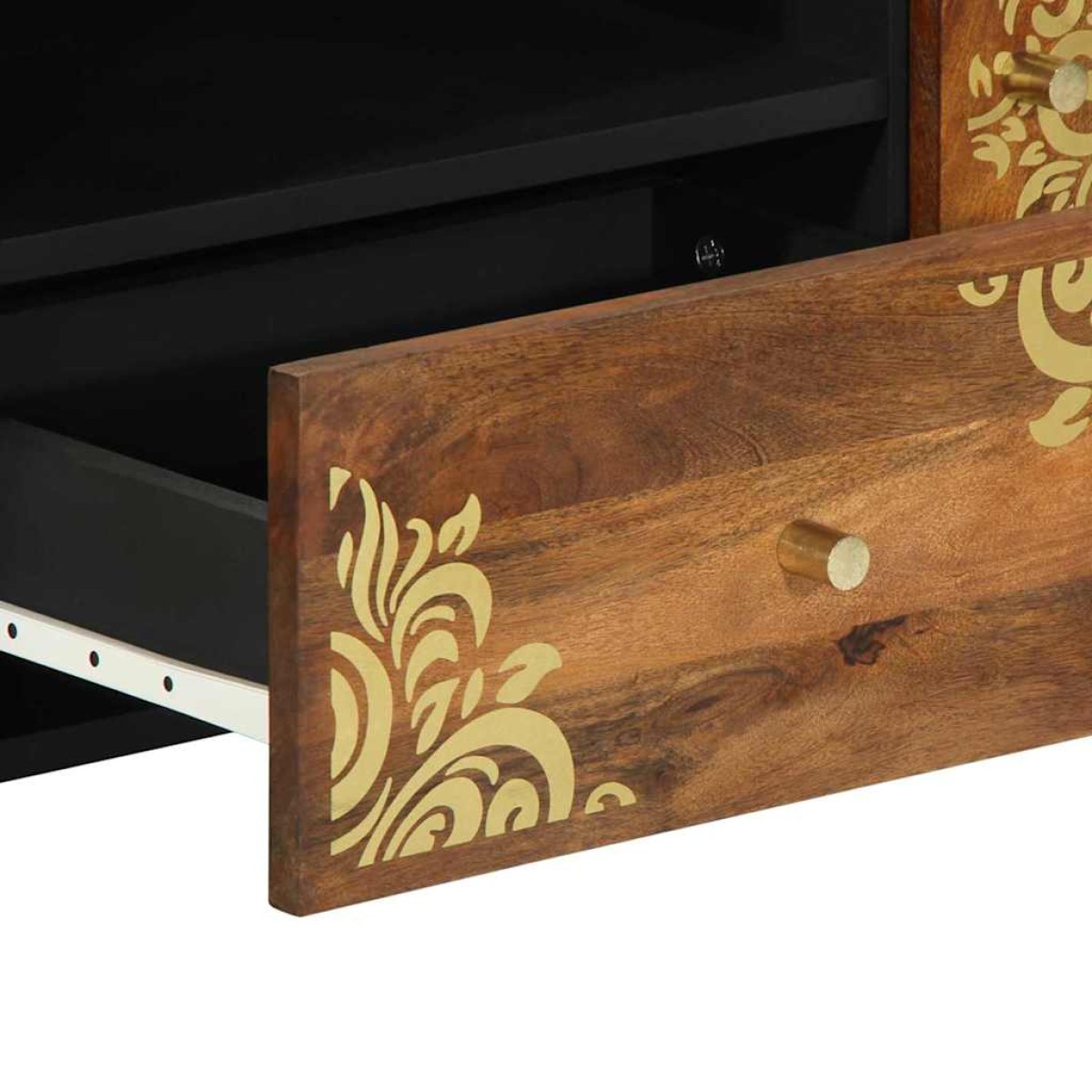 vidaXL Ντουλάπι TV Μέλι Καφέ 105 x 33 x 46 εκ. Στερεό ξύλο μάνγκο