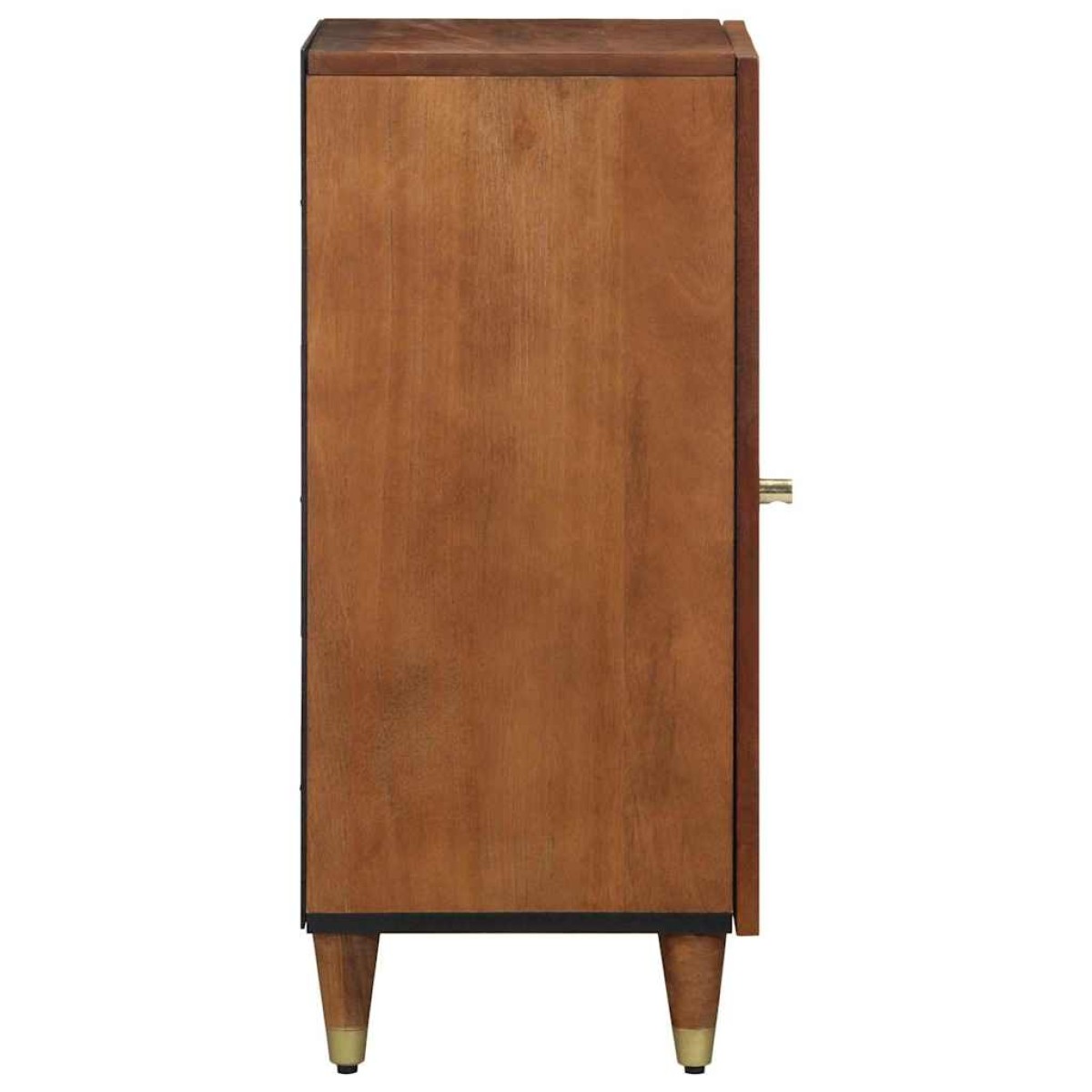 vidaXL Πλαϊνό γραφείο με ράφι Καφέ 40 x 33 x 75 εκ. Στερεό ξύλο μάνγκο