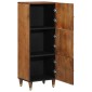 vidaXL Highboard με ράφι Καφέ 40 x 33 x 110 εκ Στερεό ξύλο μάνγκο