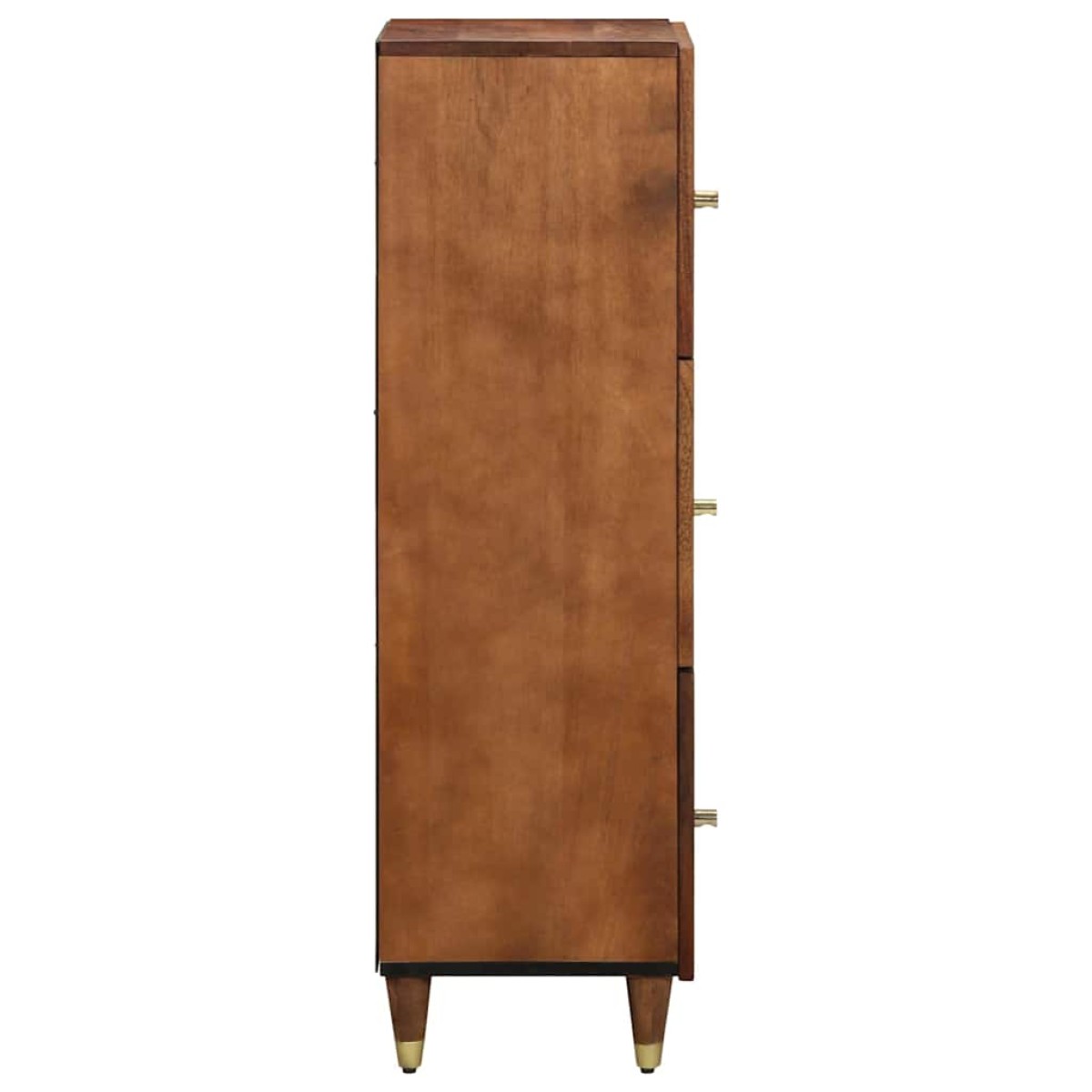 vidaXL Highboard με ράφι Καφέ 40 x 33 x 110 εκ Στερεό ξύλο μάνγκο