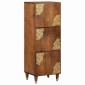 vidaXL Highboard με ράφι Καφέ 40 x 33 x 110 εκ Στερεό ξύλο μάνγκο