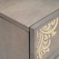 vidaXL Κομοδίνο 2 τεμ. Γκρι 40 x 33 x 46 εκ. Στερεό ξύλο μάνγκο