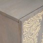 vidaXL Ντουλάπι TV Γκρι 105 x 33 x 46 εκ. Στερεό ξύλο μάνγκο