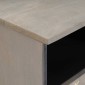 vidaXL Ντουλάπι TV με συρτάρι Γκρι 70 x 33 x 46 εκ Στερεό ξύλο μάνγκο