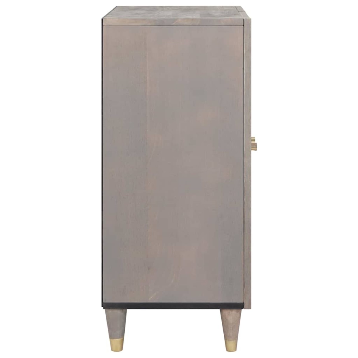 vidaXL Πλαϊνό γραφείο Γκρι και Χρυσό 60 x 33 x 75 cm