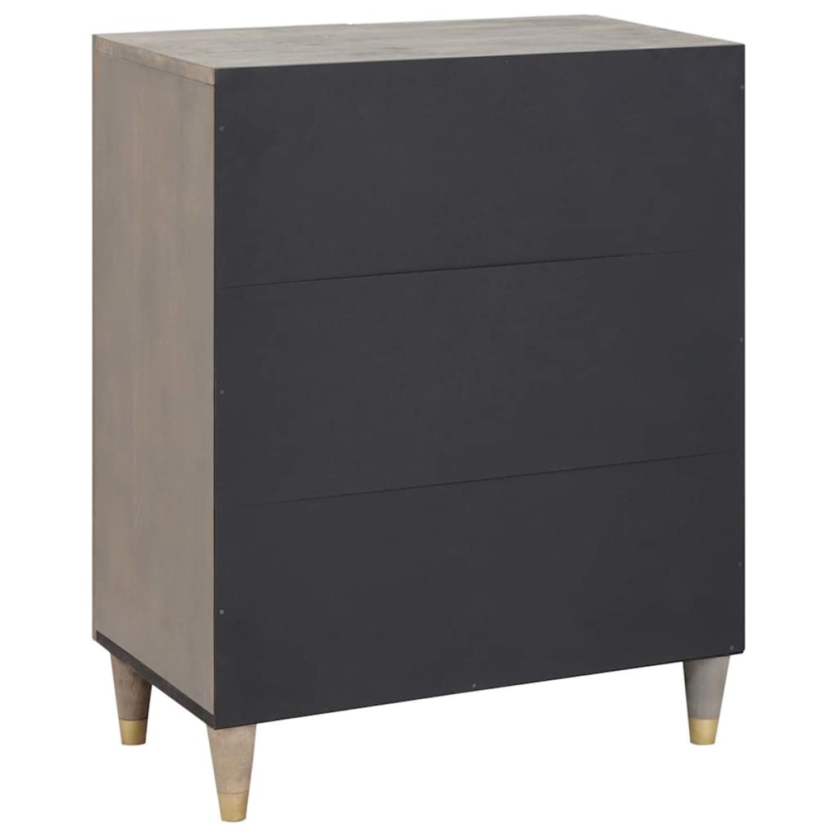 vidaXL Πλαϊνό γραφείο Γκρι και Χρυσό 60 x 33 x 75 cm