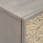 vidaXL Πλαϊνό γραφείο Γκρι και Χρυσό 60 x 33 x 75 cm