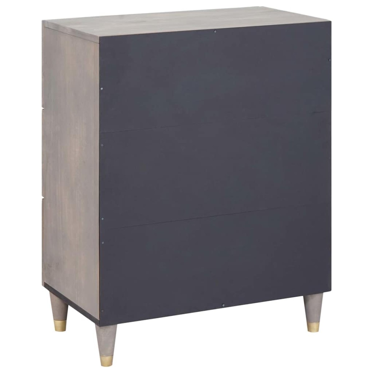 vidaXL Πλαϊνό γραφείο Γκρι και Χρυσό 60 x 33 x 75 cm
