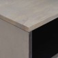 vidaXL Κομοδίνο με συρτάρι Γκρι 50 x 33 x 62 εκ. Στερεό ξύλο μάνγκο