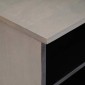 vidaXL Ντουλάπι TV με συρτάρι Γκρι 100 x 33 x 46 εκ Στερεό ξύλο μάνγκο