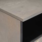 vidaXL Ντουλάπι TV με συρτάρι Γκρι 80 x 33 x 46 εκ Στερεό ξύλο μάνγκο