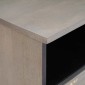 vidaXL Ντουλάπι TV Γκρι 100 x 33 x 46 εκ Στερεό ξύλο μάνγκο