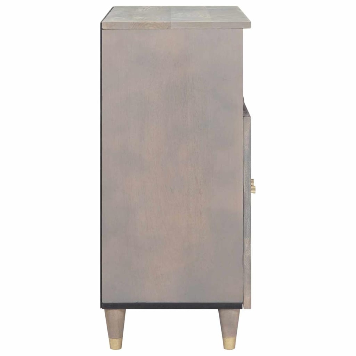 vidaXL Πλαϊνό γραφείο Γκρι και Χρυσό 60 x 33 x 75 cm