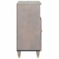 vidaXL Πλαϊνό γραφείο Γκρι και Χρυσό 60 x 33 x 75 cm