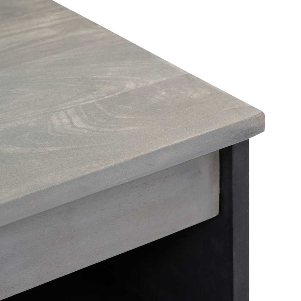 vidaXL Πλαϊνό γραφείο Γκρι και Χρυσό 60 x 33 x 75 cm