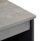 vidaXL Πλαϊνό γραφείο Γκρι και Χρυσό 60 x 33 x 75 cm