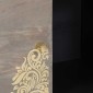 vidaXL Πλαϊνό γραφείο Γκρι και Χρυσό 80 x 33 x 75 εκ