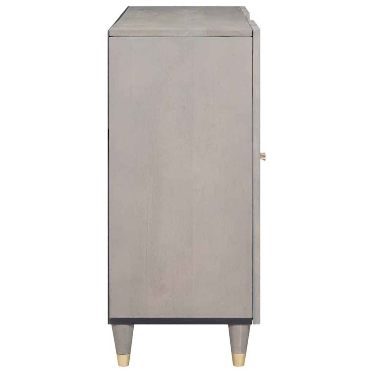 vidaXL Πλαϊνό γραφείο Γκρι και Χρυσό 90 x 33 x 75 εκ