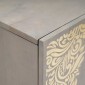 vidaXL Πλαϊνό γραφείο Γκρι και Χρυσό 90 x 33 x 75 εκ