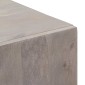 vidaXL Highboard Γκρι και Χρυσό 40 x 33 x 110 εκ Στερεό ξύλο μάνγκο