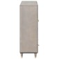 vidaXL Highboard Γκρι και Χρυσό 60 x 33 x 100 εκ. Στερεό ξύλο μάνγκο