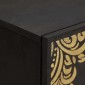 vidaXL Πλαϊνό γραφείο Μαύρο 60 x 33 x 75 cm Στερεό ξύλο μάνγκο