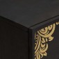 vidaXL Κομοδίνο με συρτάρι Μαύρο 50 x 33 x 62 εκ. Στερεό ξύλο μάνγκο
