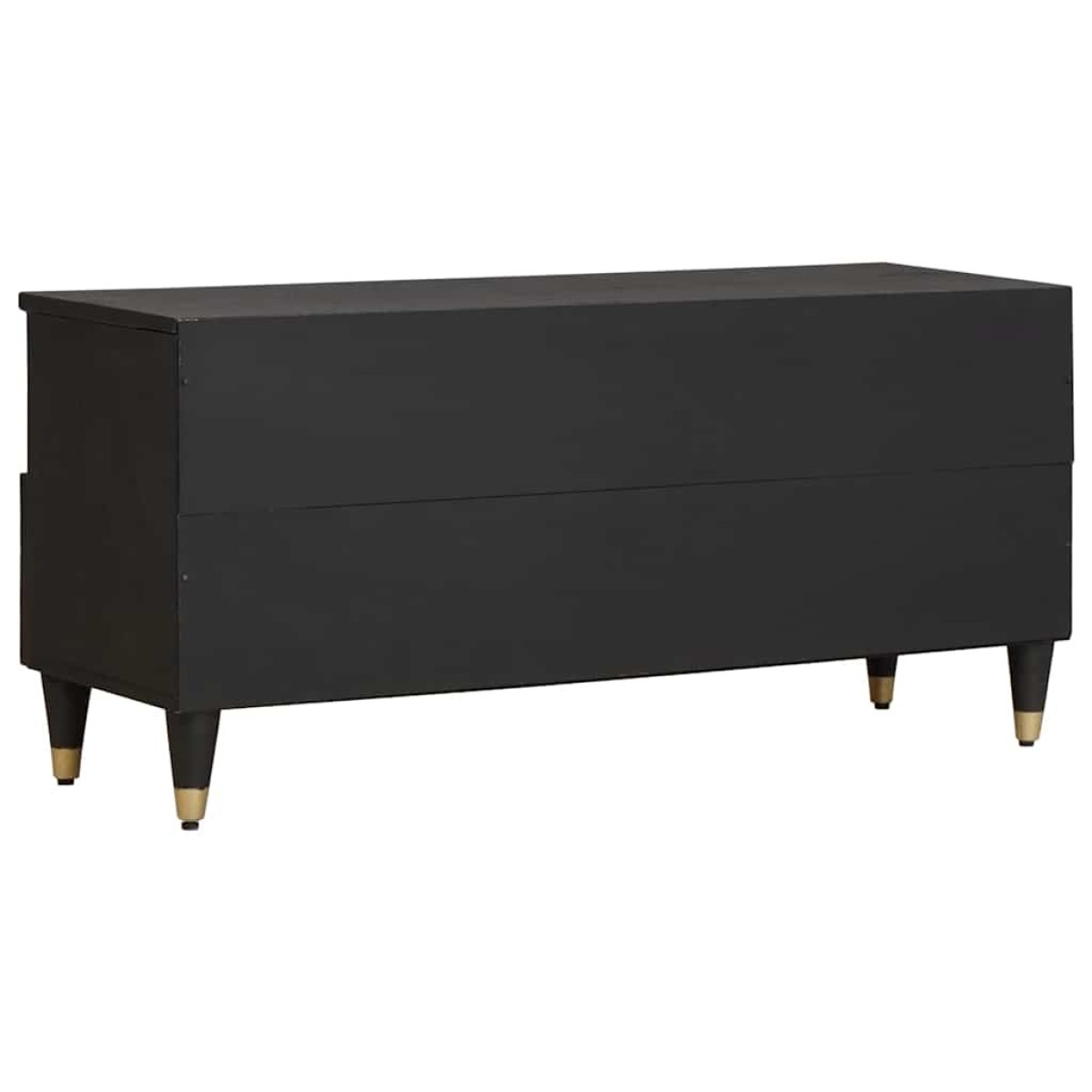 vidaXL Ντουλάπι TV Μαύρο 100 x 33 x 46 εκ Στερεό ξύλο μάνγκο