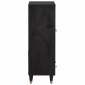 vidaXL Highboard Μαύρο 60 x 33 x 100 εκ. Στερεό ξύλο μάνγκο
