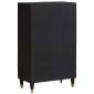 vidaXL Highboard Μαύρο 60 x 33 x 100 εκ. Στερεό ξύλο μάνγκο