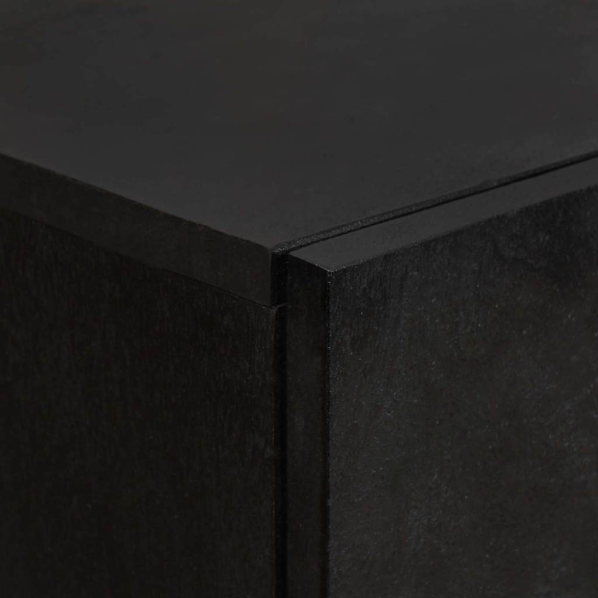 vidaXL Highboard Μαύρο 60 x 33 x 100 εκ. Στερεό ξύλο μάνγκο