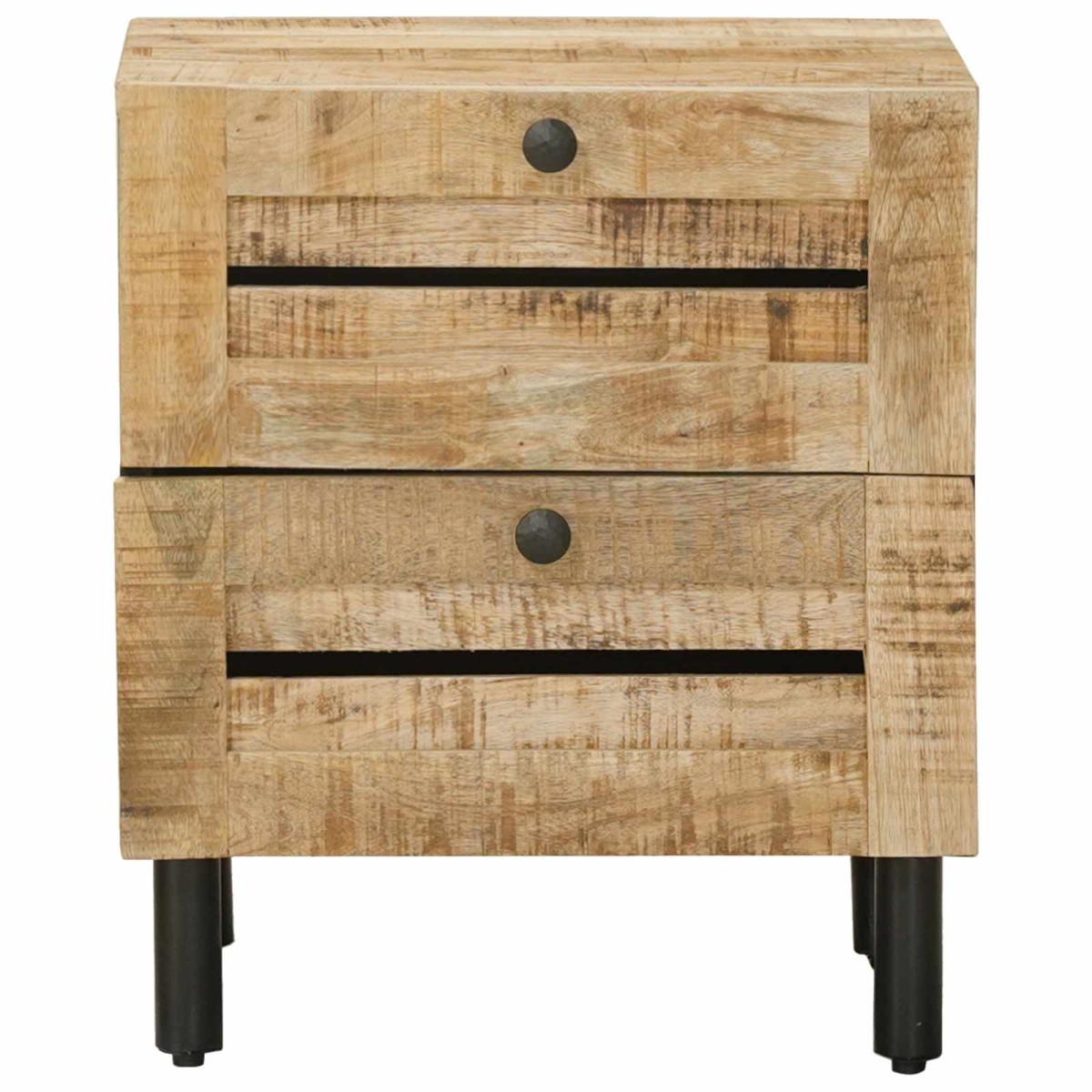 vidaXL Κομοδίνο Φυσικό 40 x 33 x 46 εκ. Στερεό ξύλο μάνγκο
