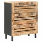 vidaXL Ντουλάπες Αποθήκευσης 60 x 33 x 75 cm Στερεό ξύλο μάνγκο Φυσικό
