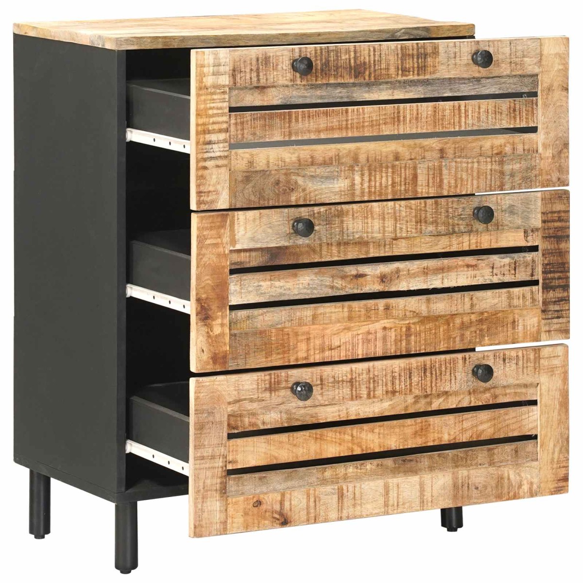 vidaXL Ντουλάπες Αποθήκευσης 60 x 33 x 75 cm Στερεό ξύλο μάνγκο Φυσικό