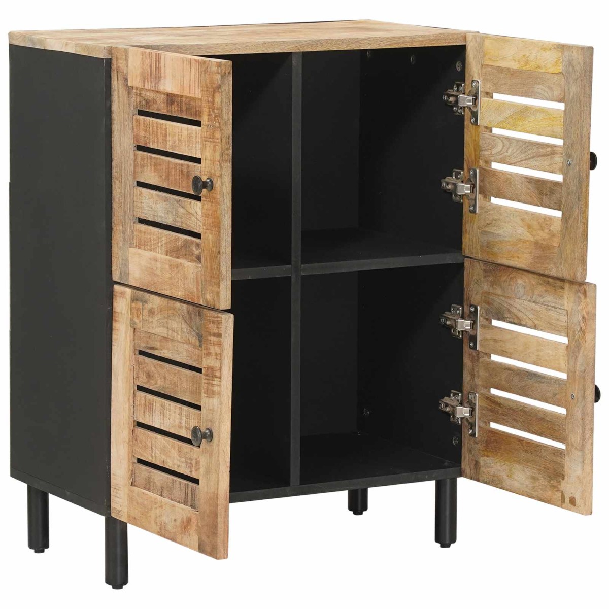 vidaXL Ντουλάπες Αποθήκευσης Φυσικό 60 x 33 x 75 cm Στερεό ξύλο μάνγκο