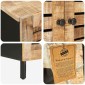 vidaXL Ντουλάπες Αποθήκευσης Φυσικό 60 x 33 x 75 cm Στερεό ξύλο μάνγκο