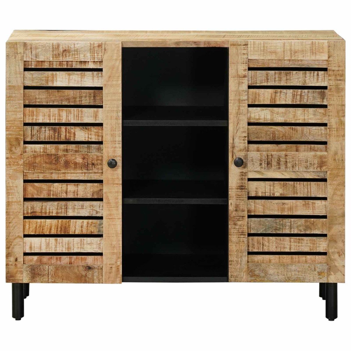 vidaXL Ντουλάπες Αποθήκευσης Φυσικό 90 x 33 x 75 εκ Στερεό ξύλο μάνγκο