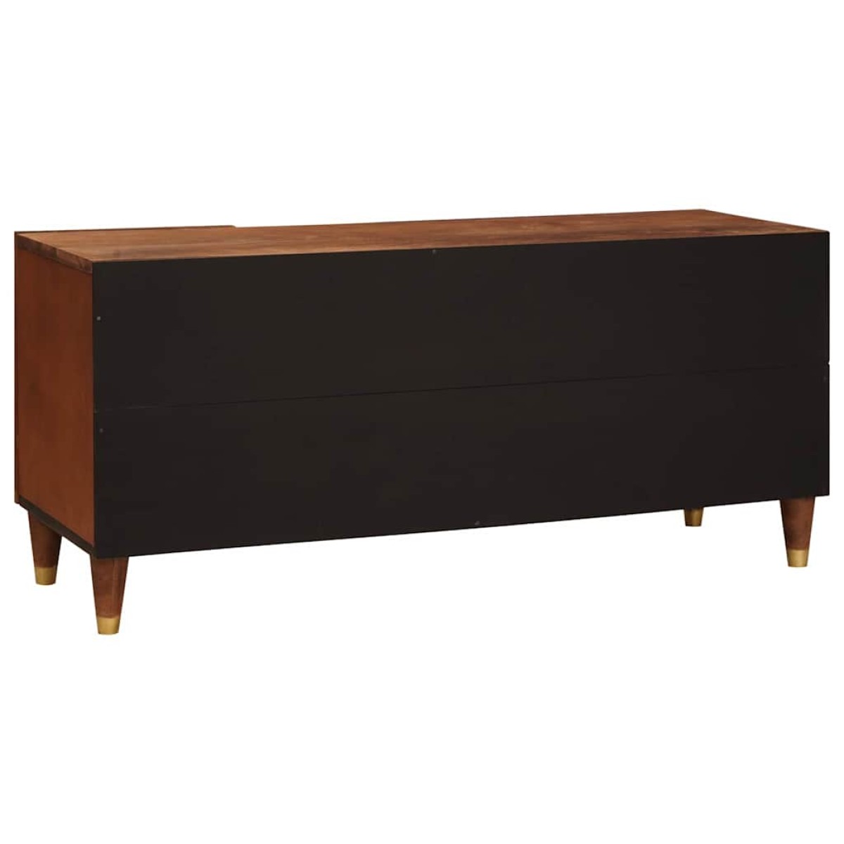 vidaXL Ντουλάπι TV με ράφι Καφέ 105 x 33,5 x 46 εκ. Στερεό ξύλο μάνγκο
