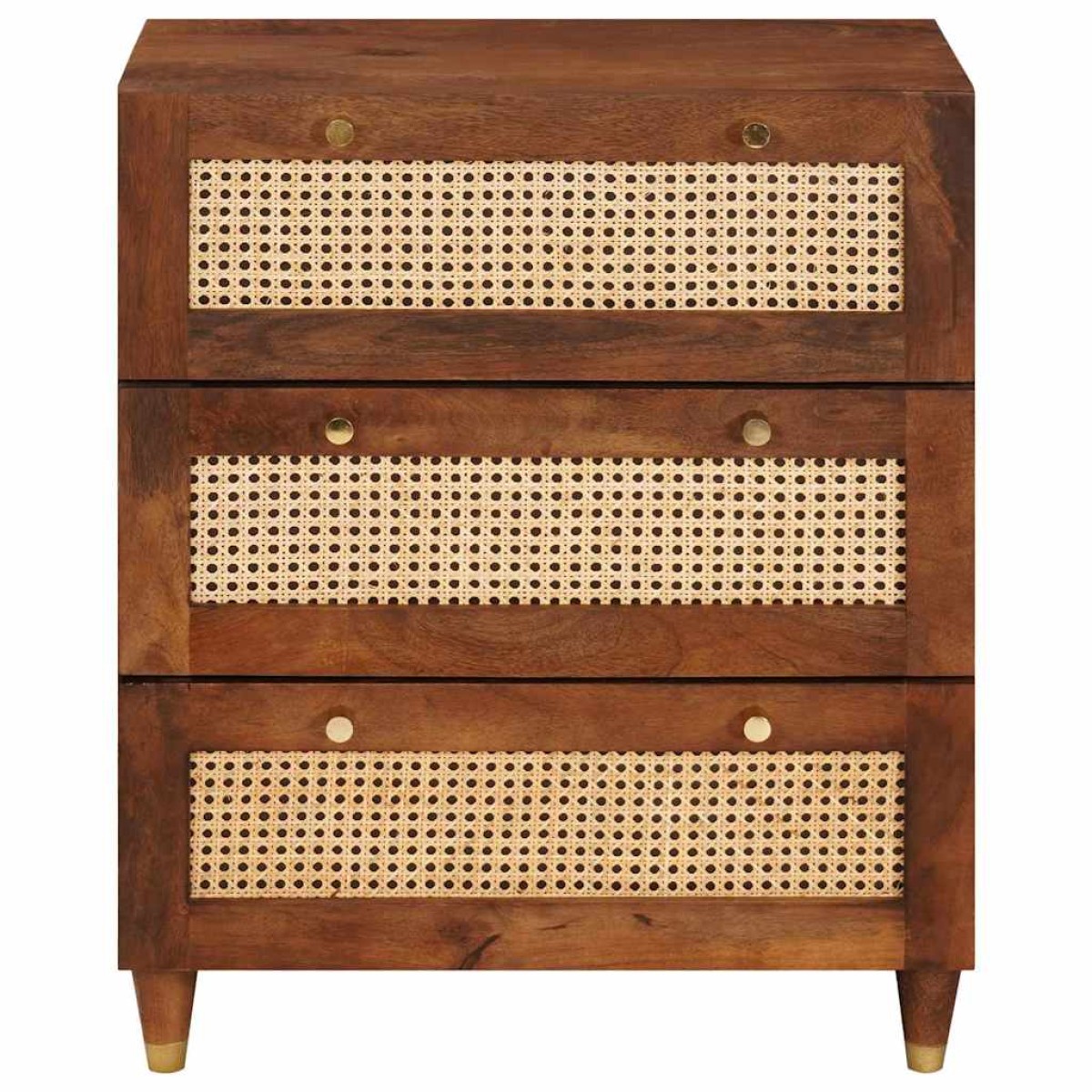 vidaXL Πλαϊνό γραφείο Καφέ 60 x 33 x 75 cm Στερεό ξύλο μάνγκο
