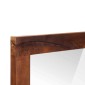 vidaXL Καθρέφτης Ορθογώνιος Καφέ και Ασημί 50 x 2,5 x 70 εκ