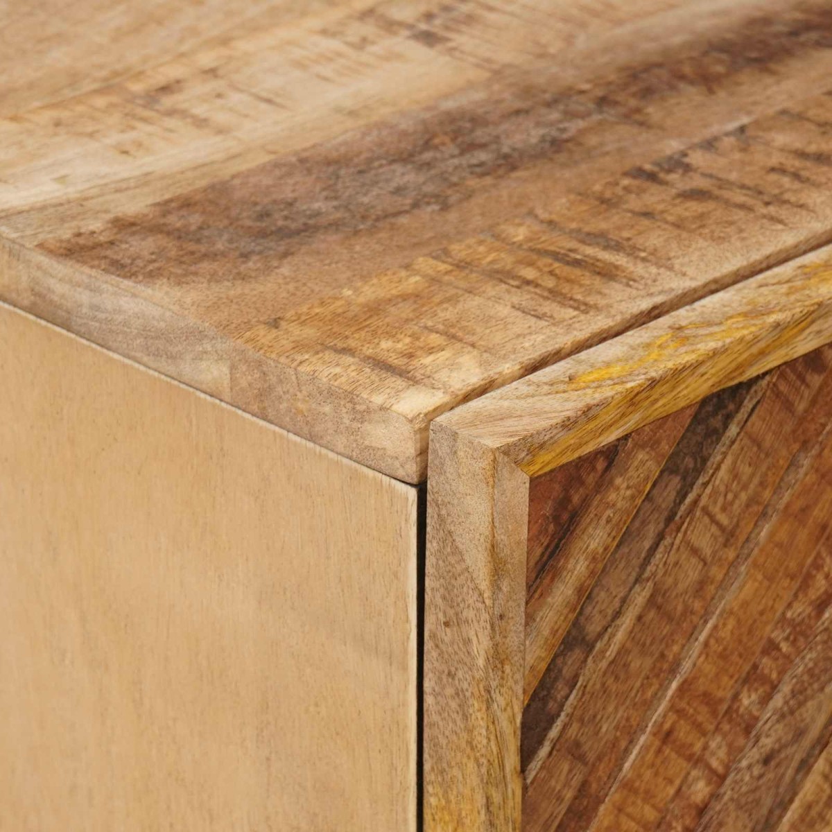 vidaXL Κομοδίνο Καφέ 40 x 33,5 x 46 εκ Στερεό ξύλο μάνγκο