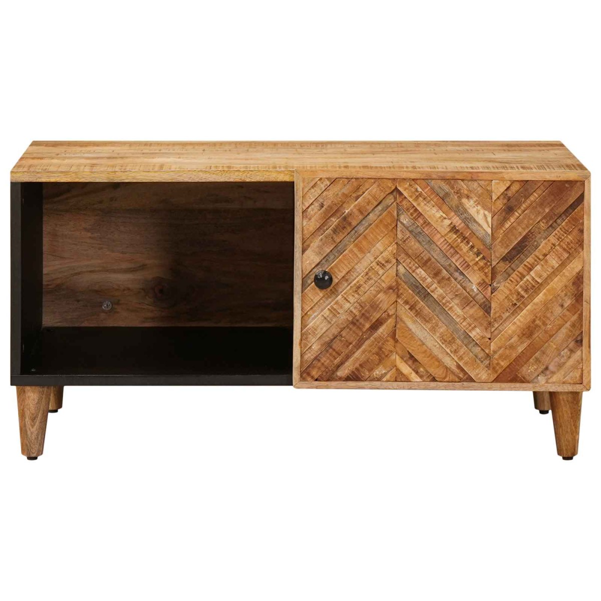vidaXL Τραπεζάκι σαλονιού Καφέ 80 x 50 x 40 cm Στερεό ξύλο μάνγκο